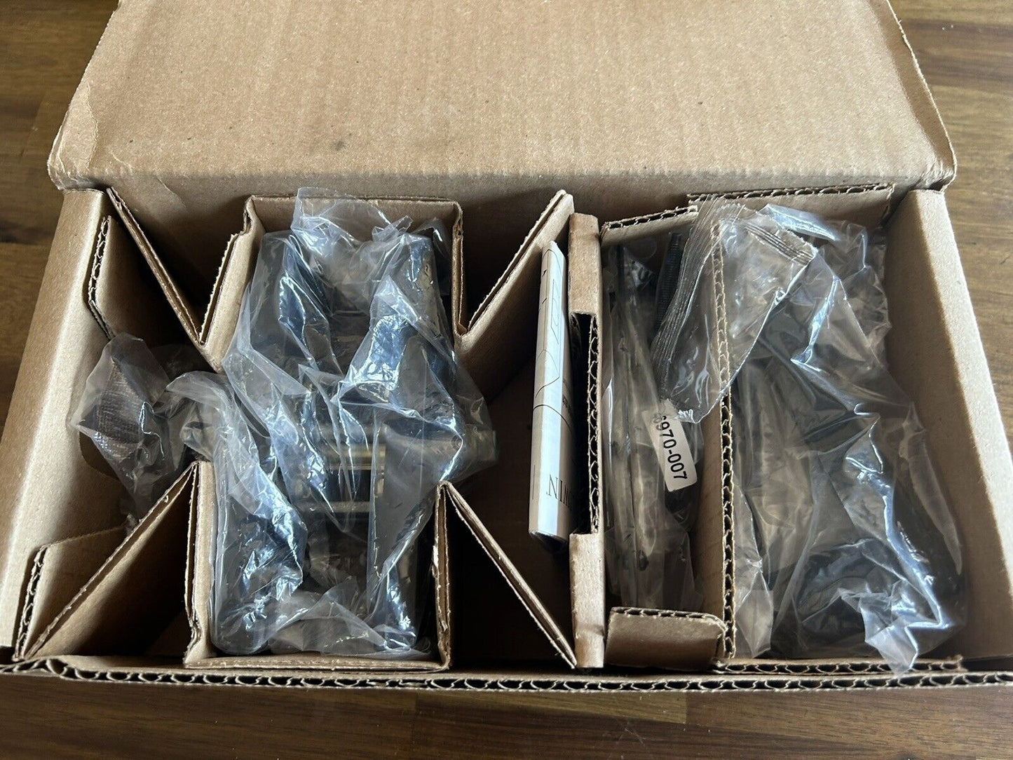 Baldwin PS.SQU.CFR Rectangle Passage Door Lever Set - Black