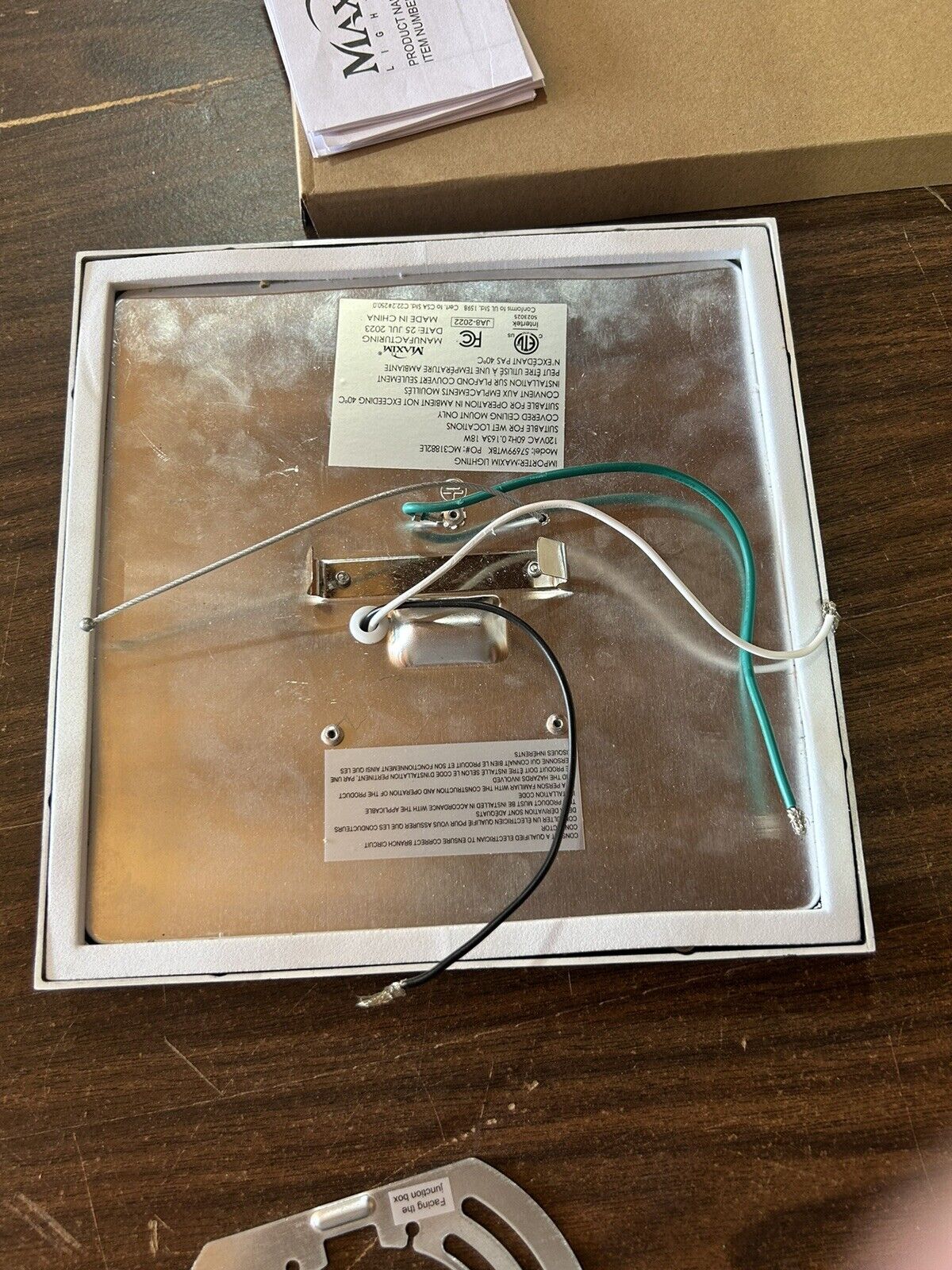 Chip 9" Wide LED Flush Mount Square CeilingFixture - 5 Year Warranty Included