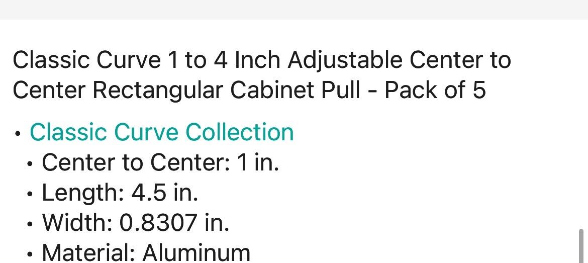 Franklin Brass P43967K-CP Classic Curve 1 to 4 Inch Adjustable Pack Of 5