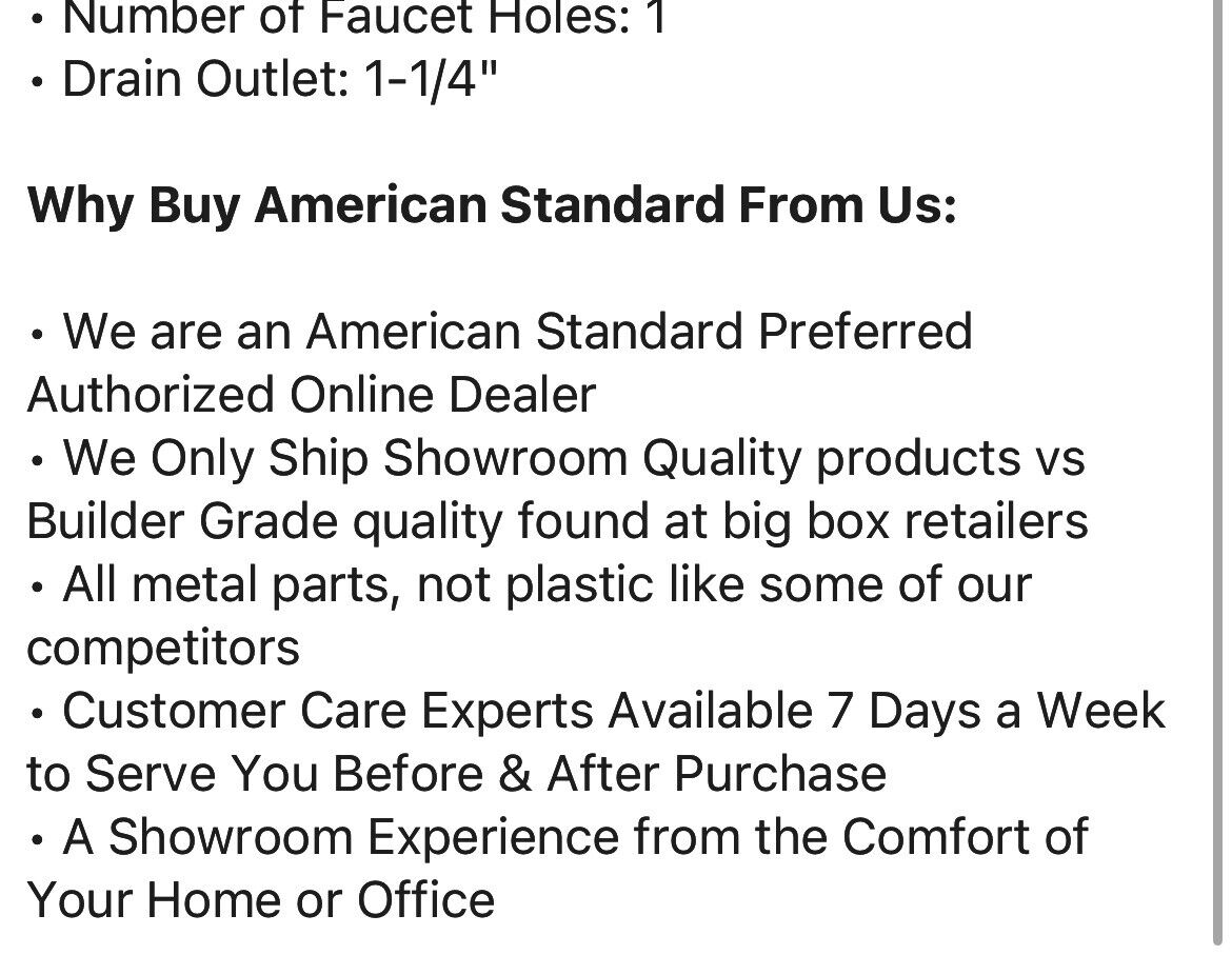 Estate 24" Pedestal Bathroom Sink Only with 1 Hole Drilled and Overflow