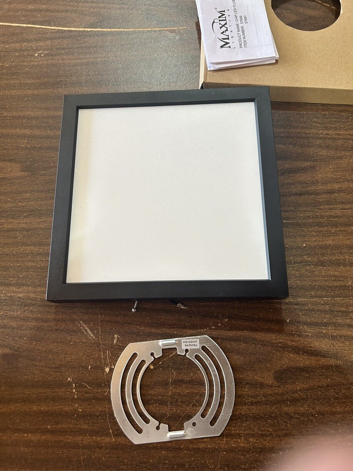 Chip 9" Wide LED Flush Mount Square CeilingFixture - 5 Year Warranty Included