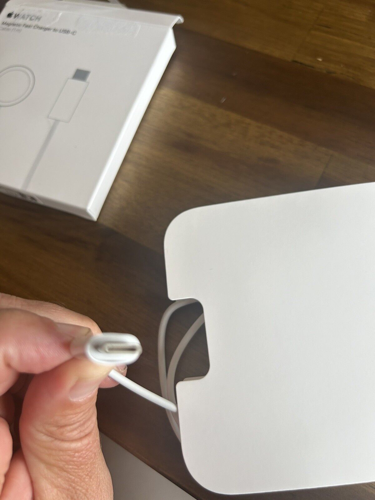 Apple Watch USB-C Magnetic Fast Charger, 1m - White