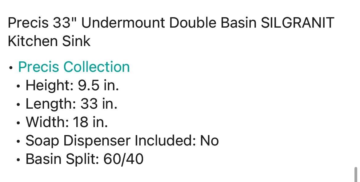 BLANCO 441311 PERFORMA SILGRANIT 60/40 Double Bowl Undermount Kitchen Sink