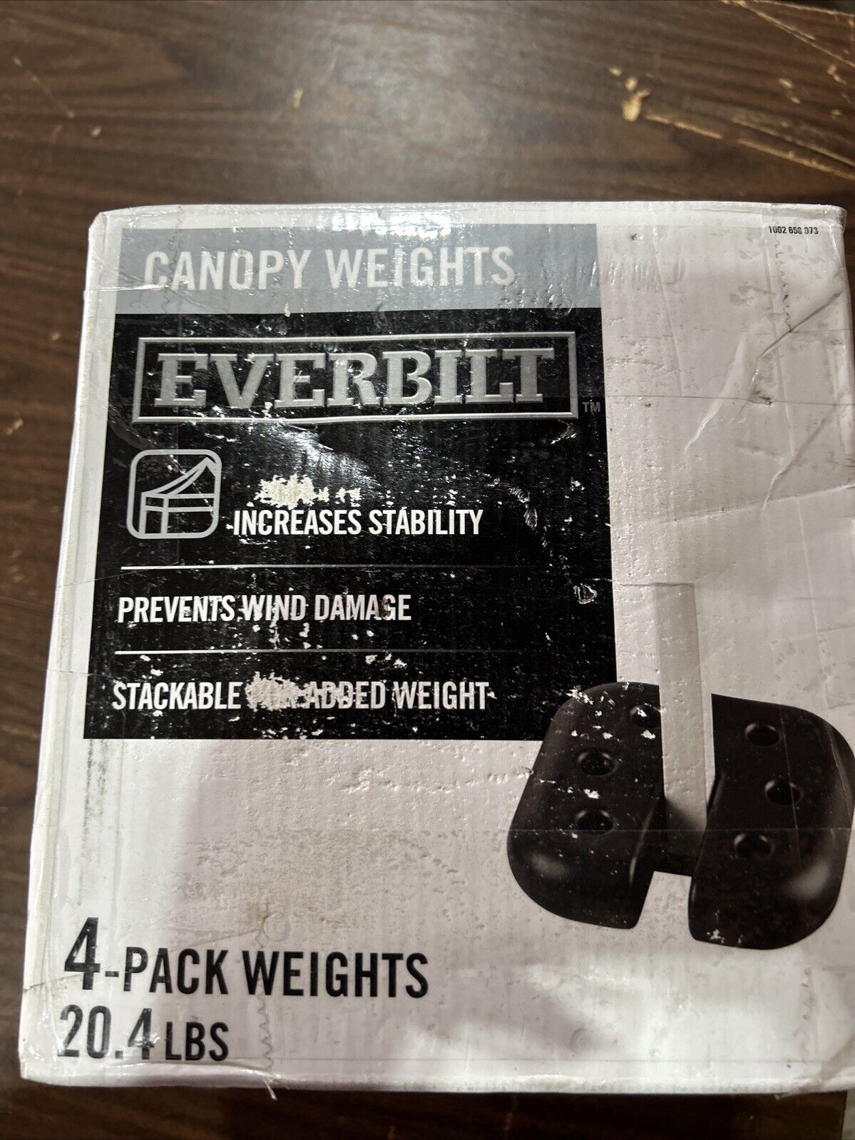 EVERBILT Pop Up Canopy Leg Weights 4 Pack Stackable 20.4lb 1002658073