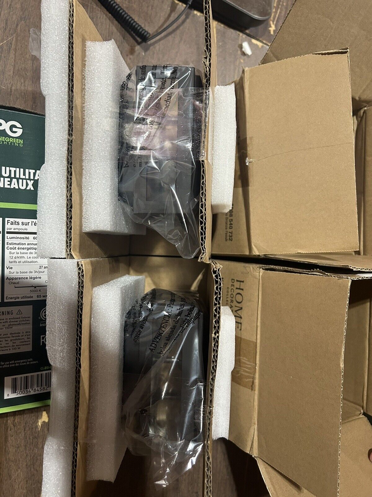 Havenridge 4" Led Post Cap Pier Mount Light Espresso Bronze 1008540732 New